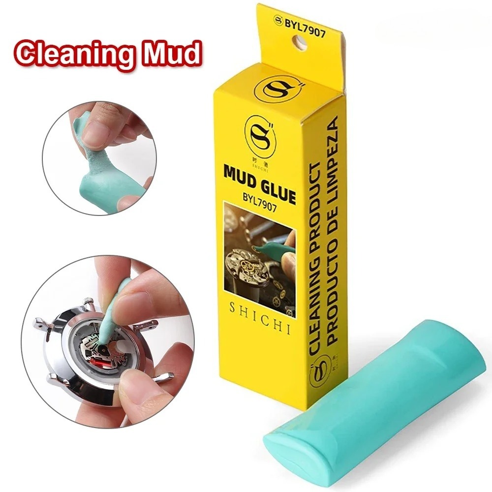 Luxury Watch Cleaning Kit - กาวกำจัดฝุ่นนาฬิกา, เครื่องมือซ่อมนาฬิกา, น้ำยาทำความสะอาดหน้าปัดนาฬิกา - เครื่องมือกำจัดฝุ่นนาฬิกาสีเขียว