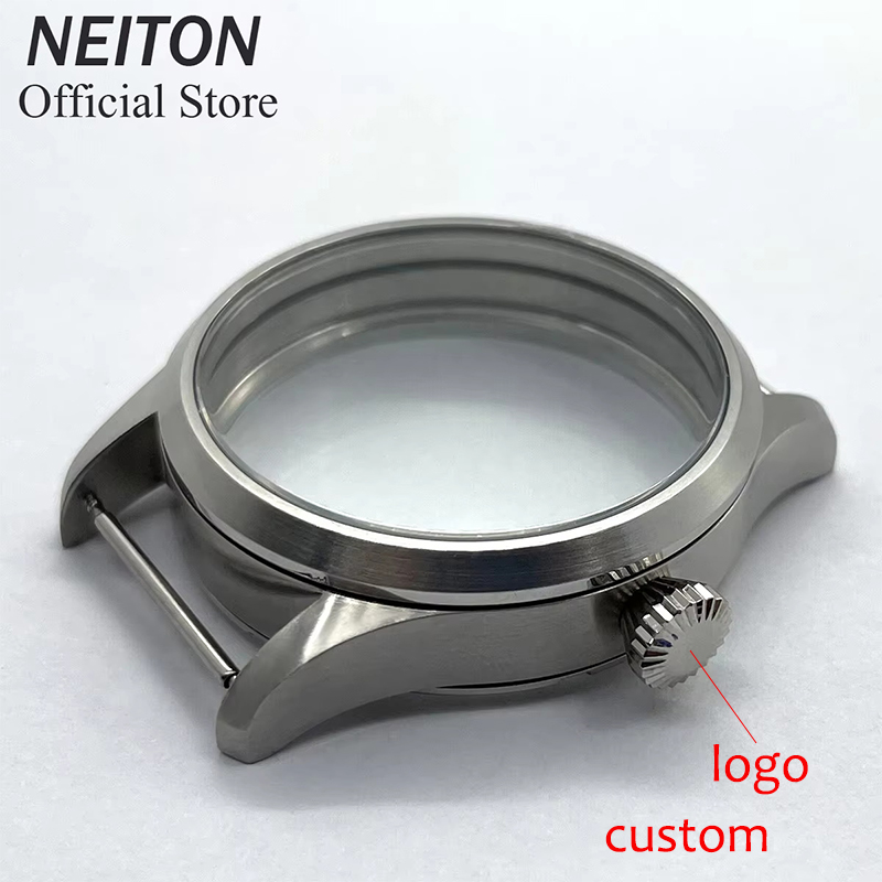 Luxury Watch Case - NEITON 42 มม.นาฬิกากรณีดูผ่านกลับ Fit ETA 6497
