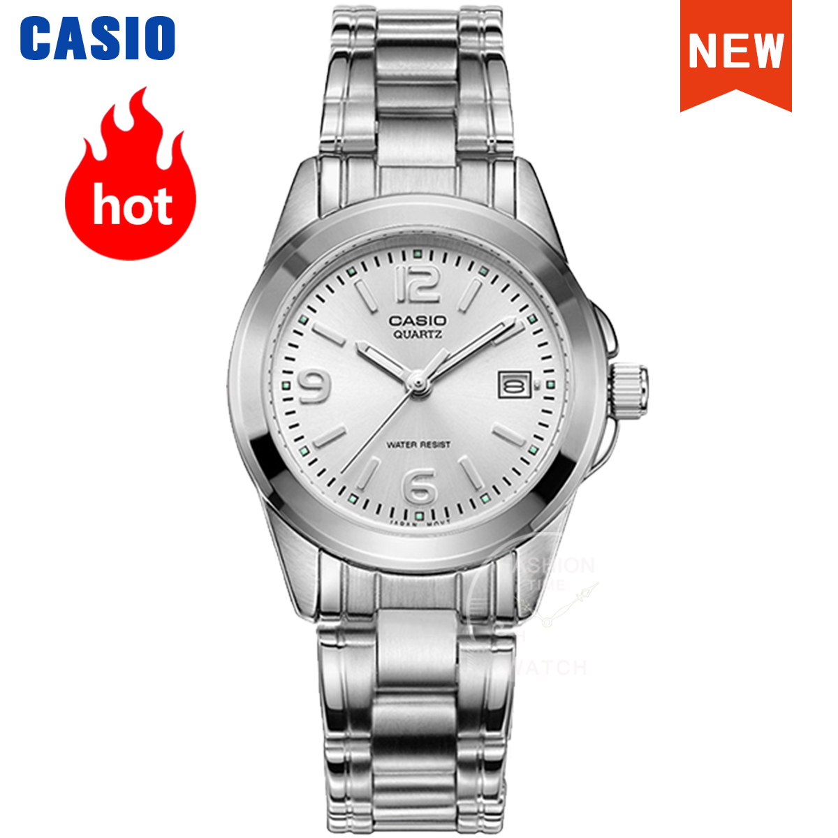 Luxury Watch Casio - นาฬิกาคาสิโอ นาฬิกาข้อมือผู้หญิง สายเหล็ก นาฬิกาควอทซ์ แฟชั่น LTP-1215A-7A