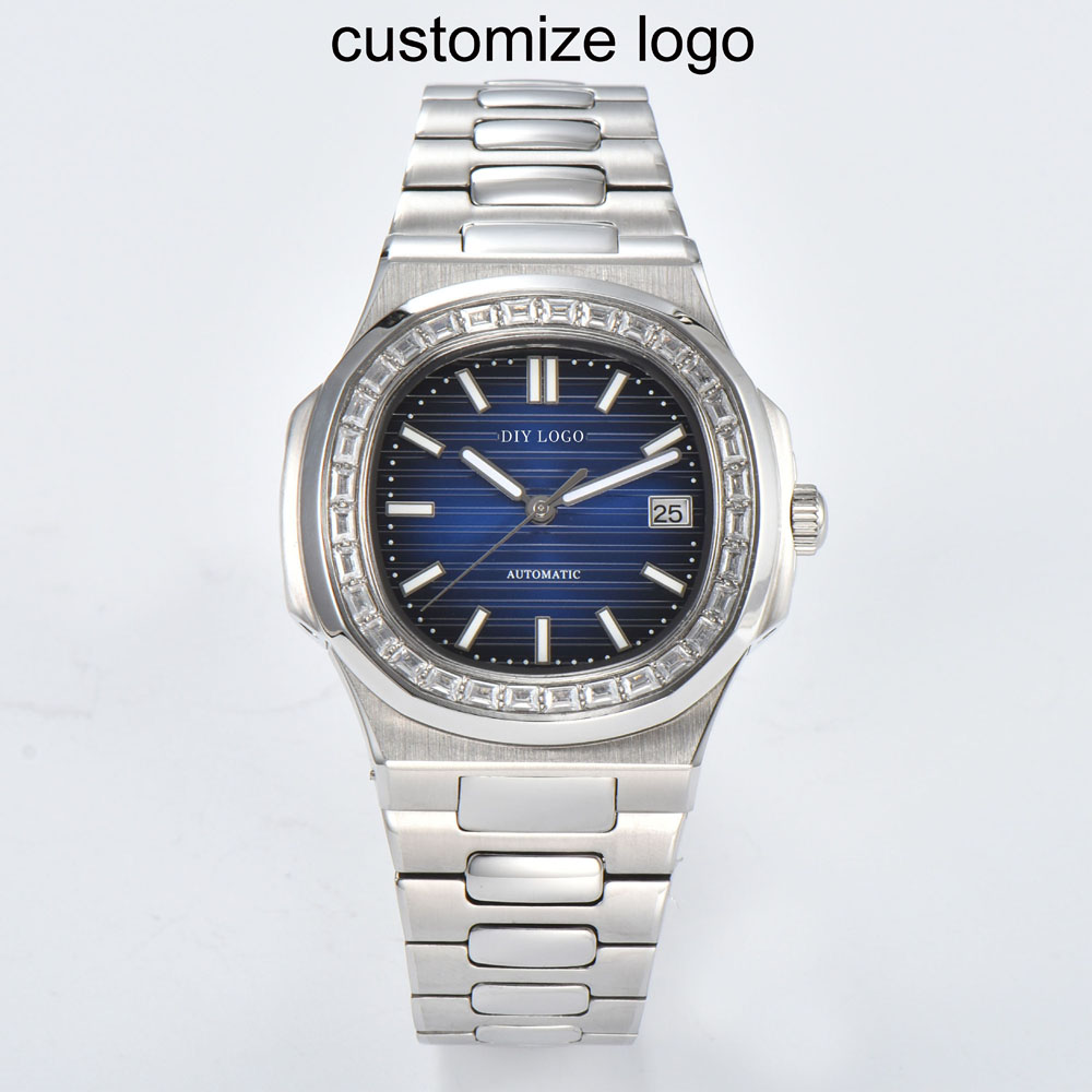 Luxury Watch Logo - โลโก้แบบกำหนดเองสำหรับนาฬิกาผู้ชายระดับไฮเอนด์ VK63/NH35/NH36/NH34/NH38/NH70/Miyota 8285