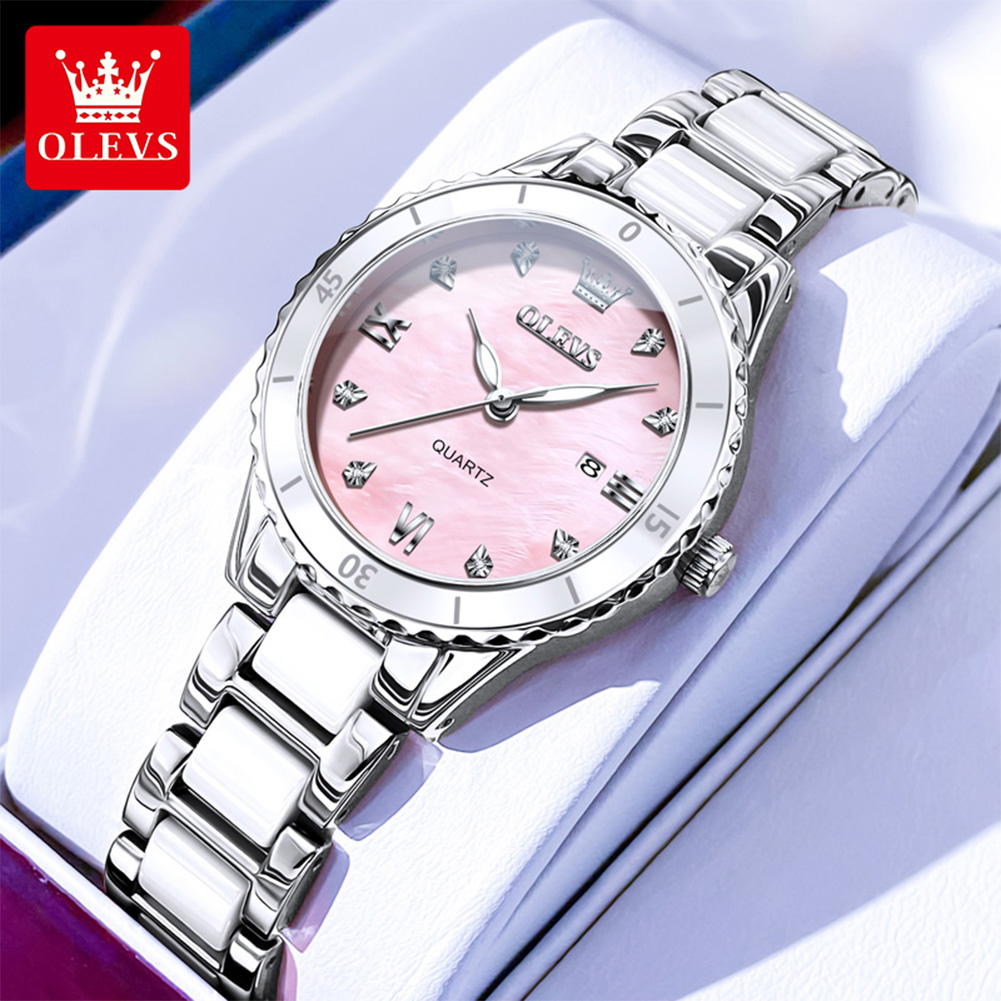 Luxury Watch Gift For Her - นาฬิกา OLEVS 9985 สำหรับผู้หญิง หรูหรา พรีเมียม