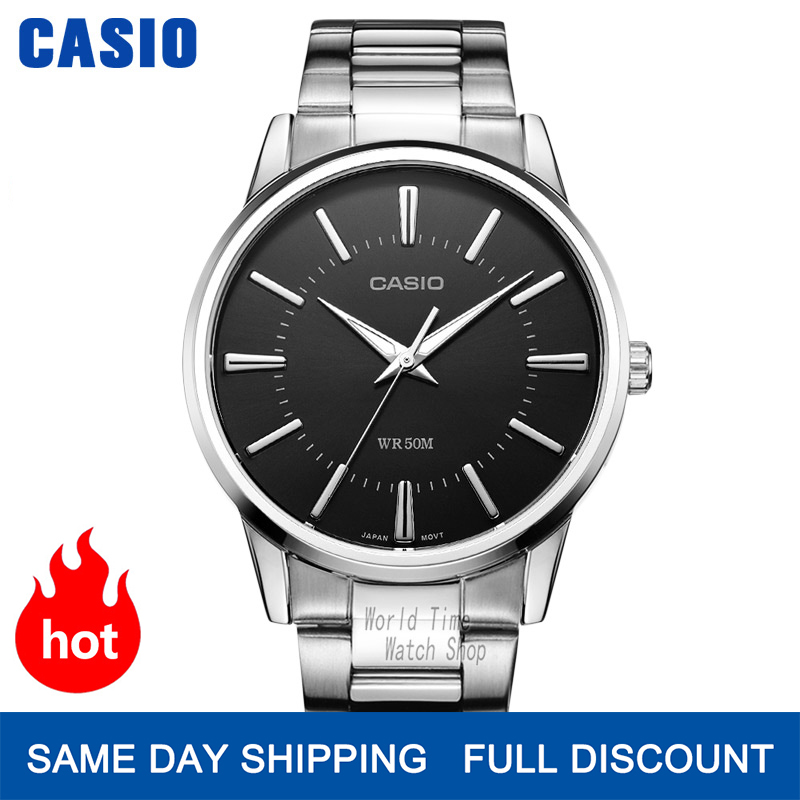 Luxury Watch Casio - นาฬิกาคาสิโอผู้ชายแบรนด์ชั้นนำหรูหราชุดนาฬิกาควอทซ์เรืองแสง MTP-1303D-1/7A นาฬิกาข้อมือเรโลจิโอ มาสคูลีโน