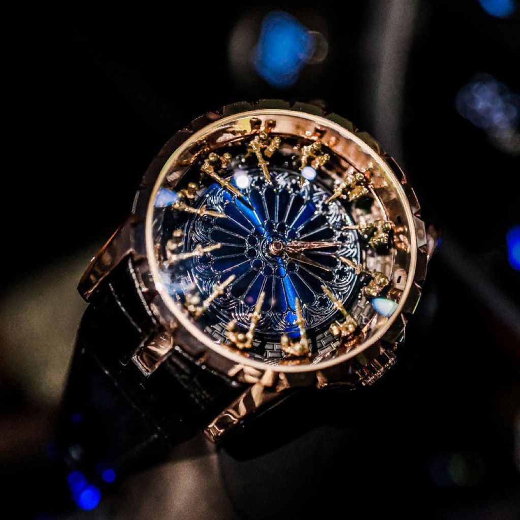 Luxury Watch Tier - นาฬิกาผู้ชายสุดหรูและสง่างามระดับท็อป นาฬิกาแนวคิดอัศวินกลมโต๊ะ 12 นาย นาฬิกาแบบไม่ใช้กลไกพร้อมแนวคิดรูหนอนสำหรับผู้ชาย นาฬิกาแบรนด์เฉพาะกลุ่ม
