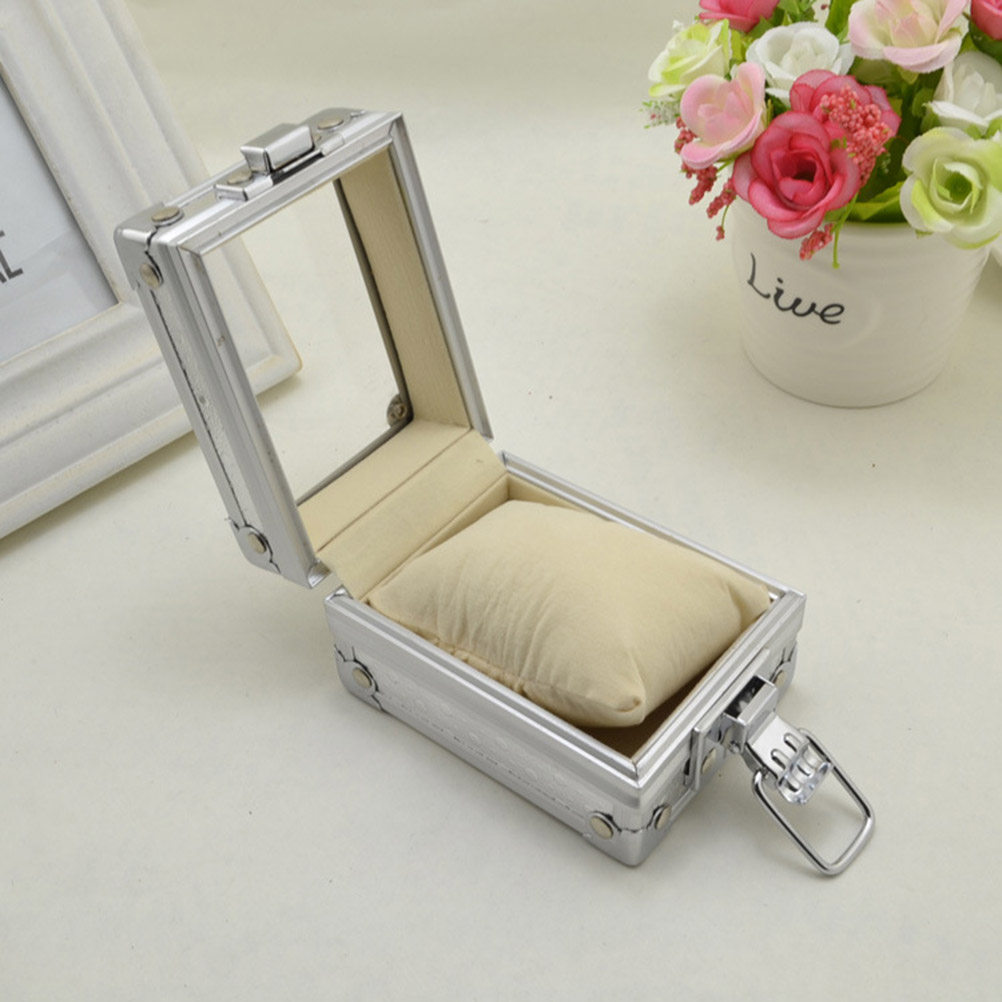 Luxury Watch Collection Box - กล่องนาฬิกาหรูหรา ฝาโลหะโปร่งใส พร้อมเบาะรองที่ถอดออกได้ สำหรับจัดเก็บและโชว์นาฬิกาและเครื่องประดับ