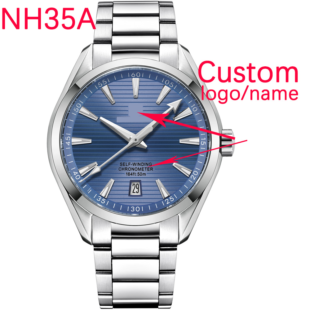 Luxury Watch Logo - นาฬิกาข้อมือผู้ชายหรูหรา ระบบอัตโนมัติ กลไก NH35 ขนาด 41