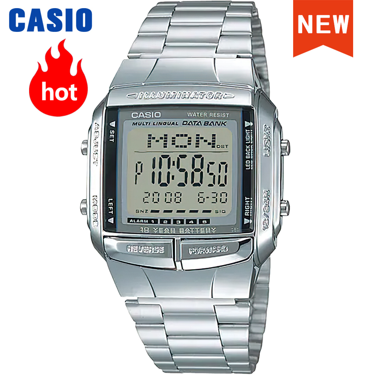 Luxury Watch Casio - นาฬิกาคาสิโอสำหรับผู้ชายแบรนด์ชั้นนำหรูหราชุดกันน้ำคลาสสิกวินเทจเล็กๆ ชิ้นเงินรีโลจิโอ มาสคิโน่ DB-360-1A