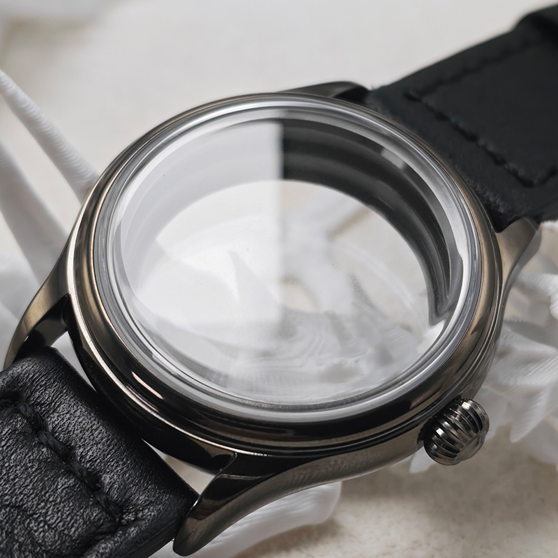 Exhibition Caseback - ตัวเรือนนาฬิกาสีเทา Gun Grey รุ่นคลาสสิค NH35 ขนาด