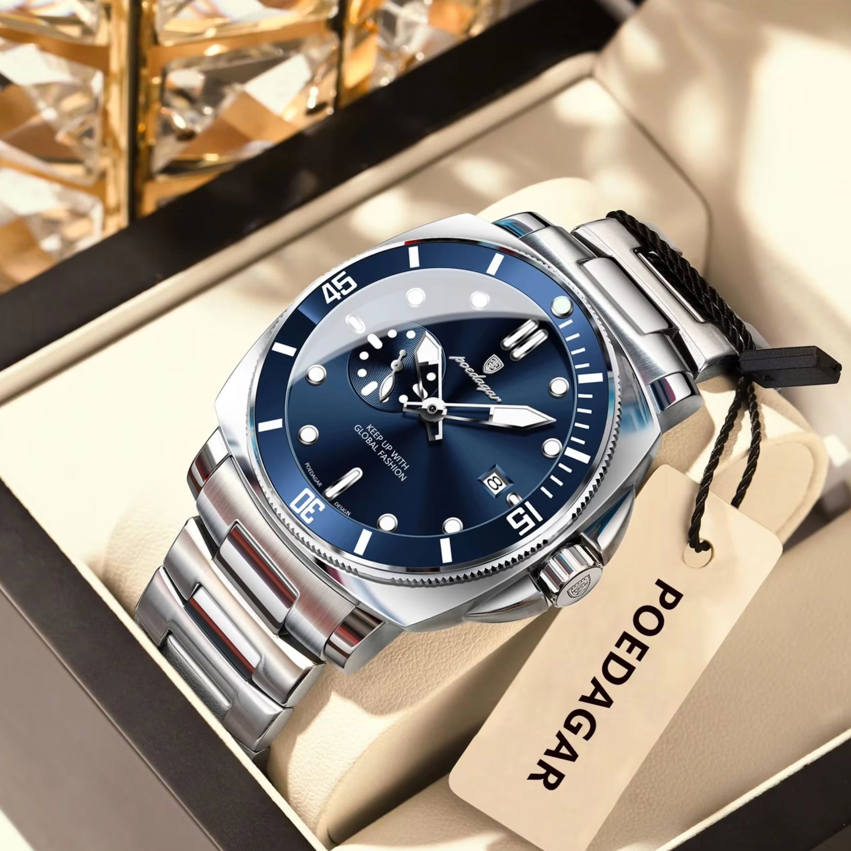 POEDAGAR แฟชั่นหรูหรานาฬิกาสํา - Luxury Watch Zone บทวิจารณ์และราคา
