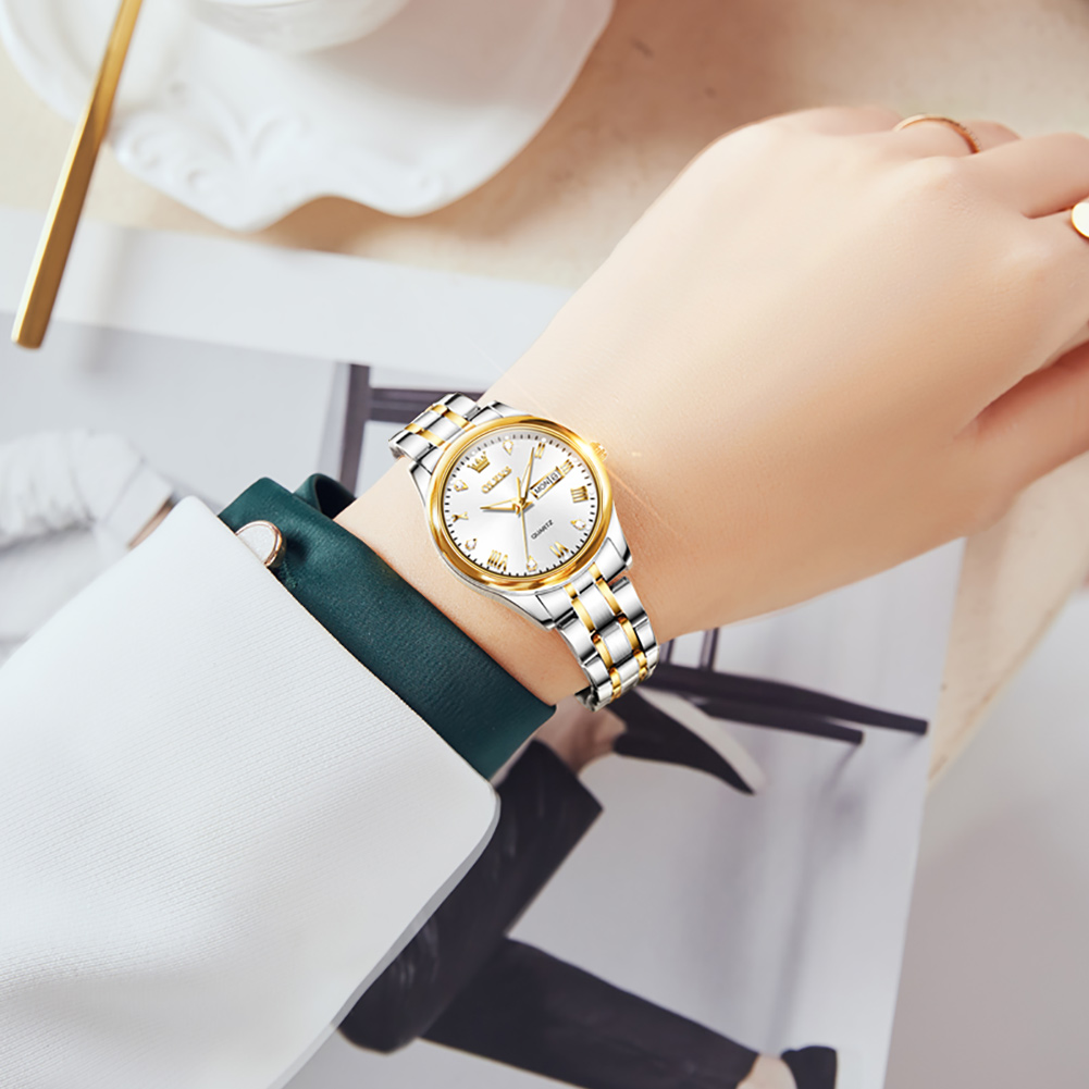 OLEVS 5563นาฬิกาควอตซ์ผู้หญิงแ - Luxury Watch With Leather Strap บทวิจารณ์และราคา