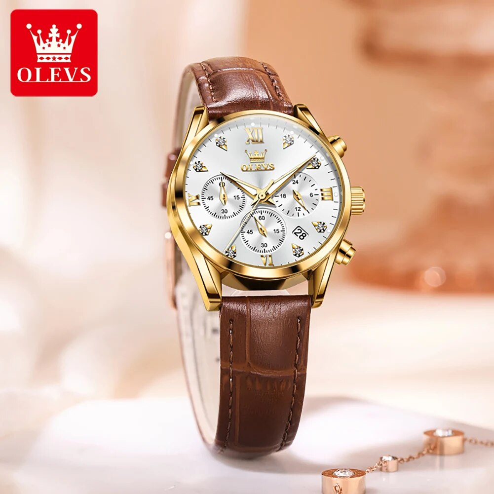 OLEVS 5523 นาฬิกาของผู้หญิงสาย - Luxury Watch For Sale บทวิจารณ์และราคา