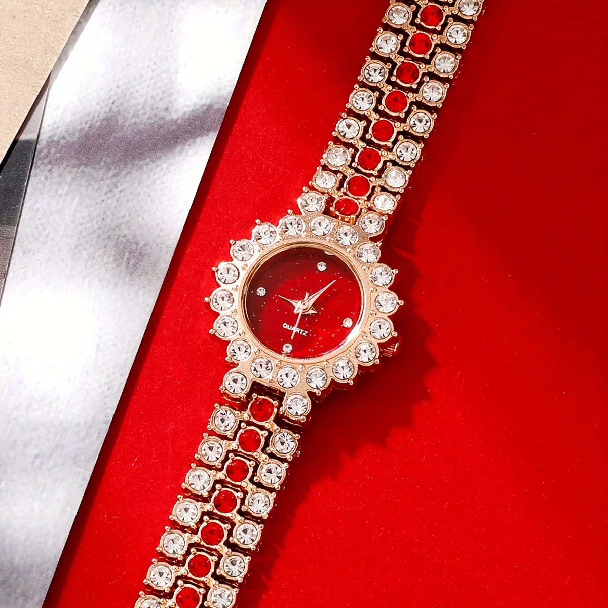 2 ชิ้น/เซ็ตนาฬิกาผู้หญิงหรูหรา - Luxury Watch Gift For Her บทวิจารณ์และราคา