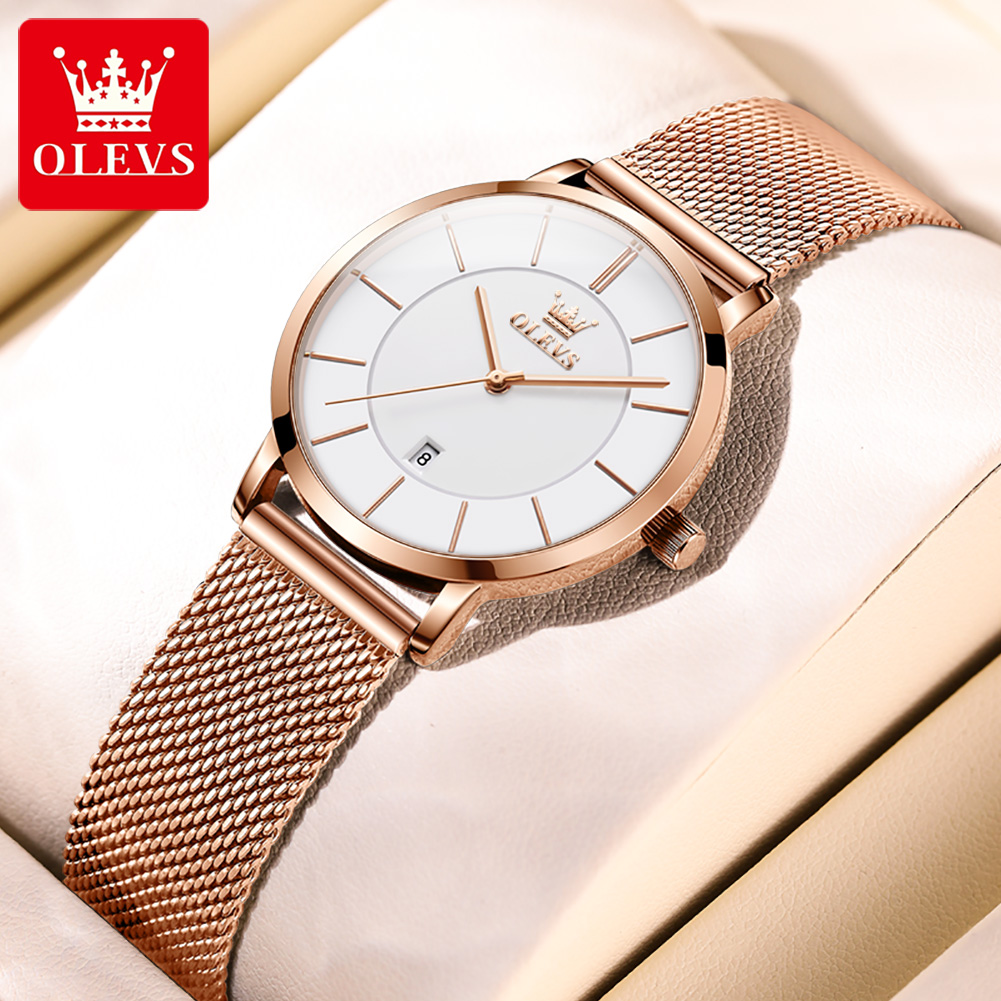 OLEVS นาฬิกาผู้หญิง 5869 Elega - Luxury Watch Logo บทวิจารณ์และราคา