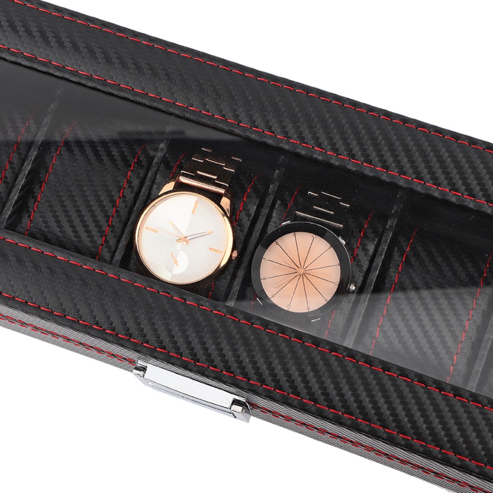 กล่องนาฬิกาคาร์บอนไฟเบอร์กันฝุ - Luxury Watch Collection Box บทวิจารณ์และราคา