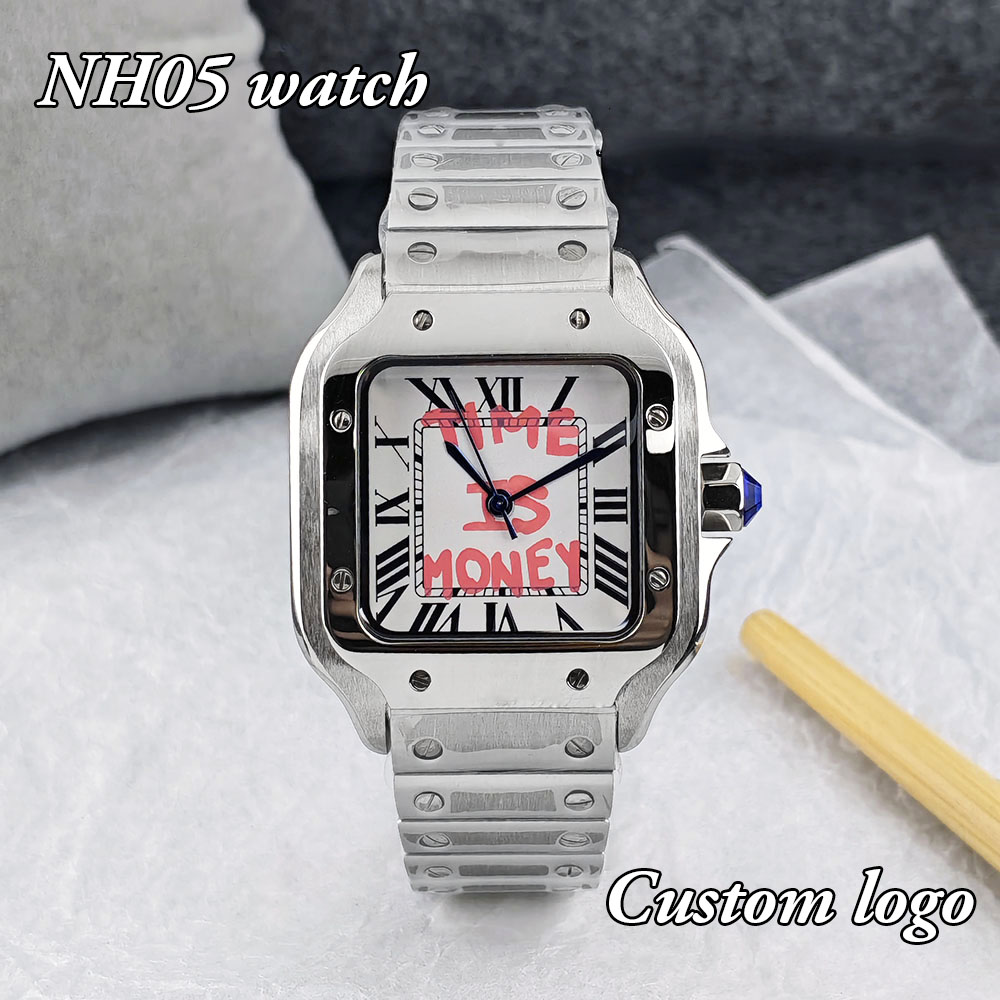 นาฬิกาทรงสี่เหลี่ยม NH05 รุ่นใ - Luxury Watch Logo บทวิจารณ์และราคา
