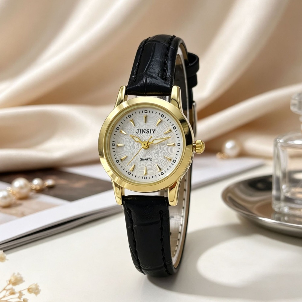 นาฬิกาควอตซ์สายหนังแฟชั่น นาฬิ - Luxury Watch With Leather Strap บทวิจารณ์และราคา