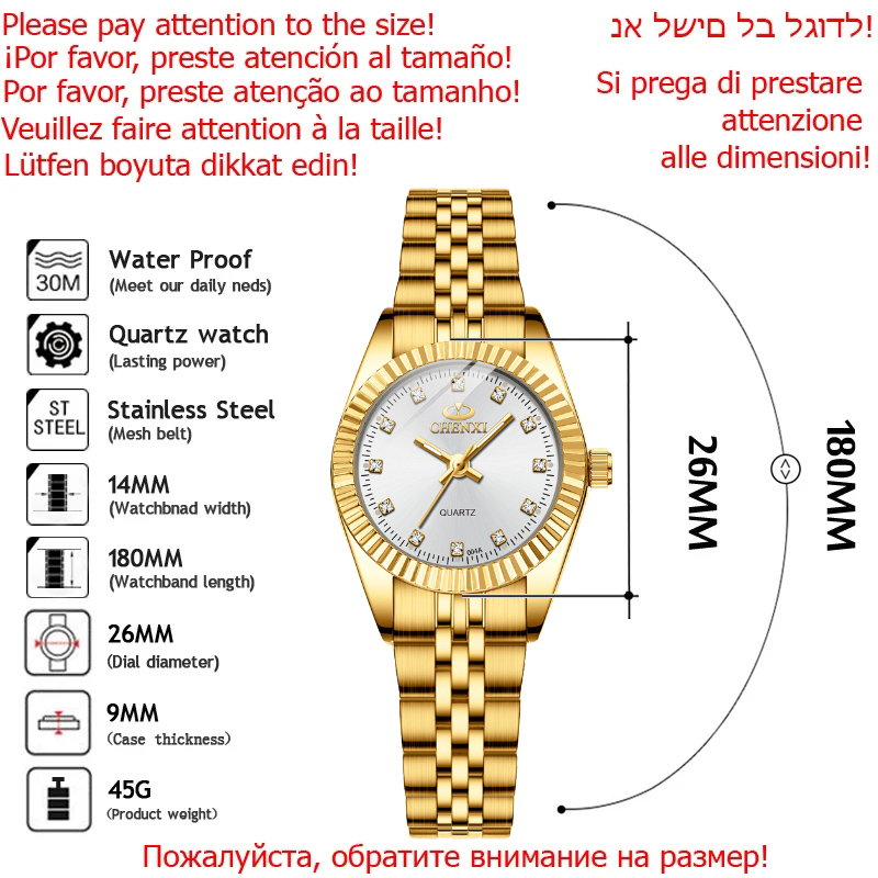นาฬิกาข้อมือ CHENXI สุดหรูสำหร - Luxury Watch For Sale บทวิจารณ์และราคา