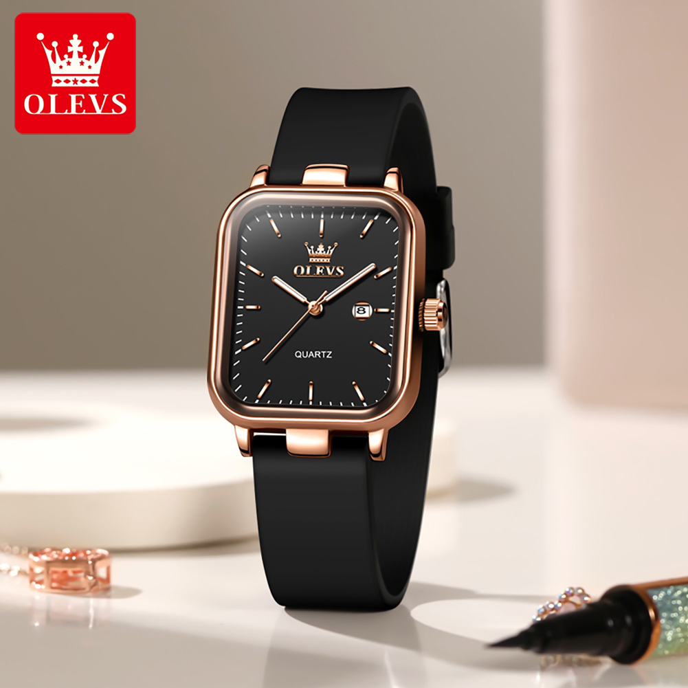OLEVS นาฬิกาหรูสำหรับผู้หญิงหน - Luxury Watch Square บทวิจารณ์และราคา