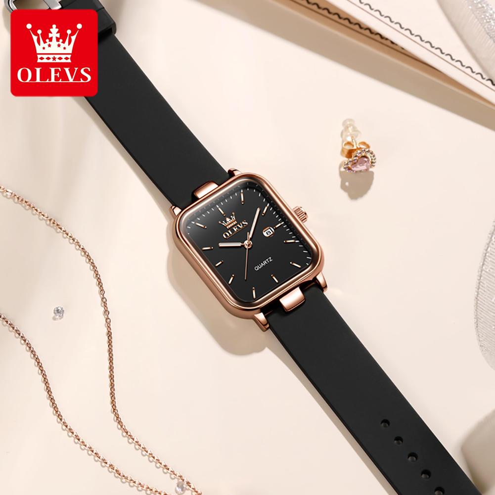 OLEVS นาฬิกาหรูสำหรับผู้หญิงหน - Luxury Watch Square บทวิจารณ์และราคา