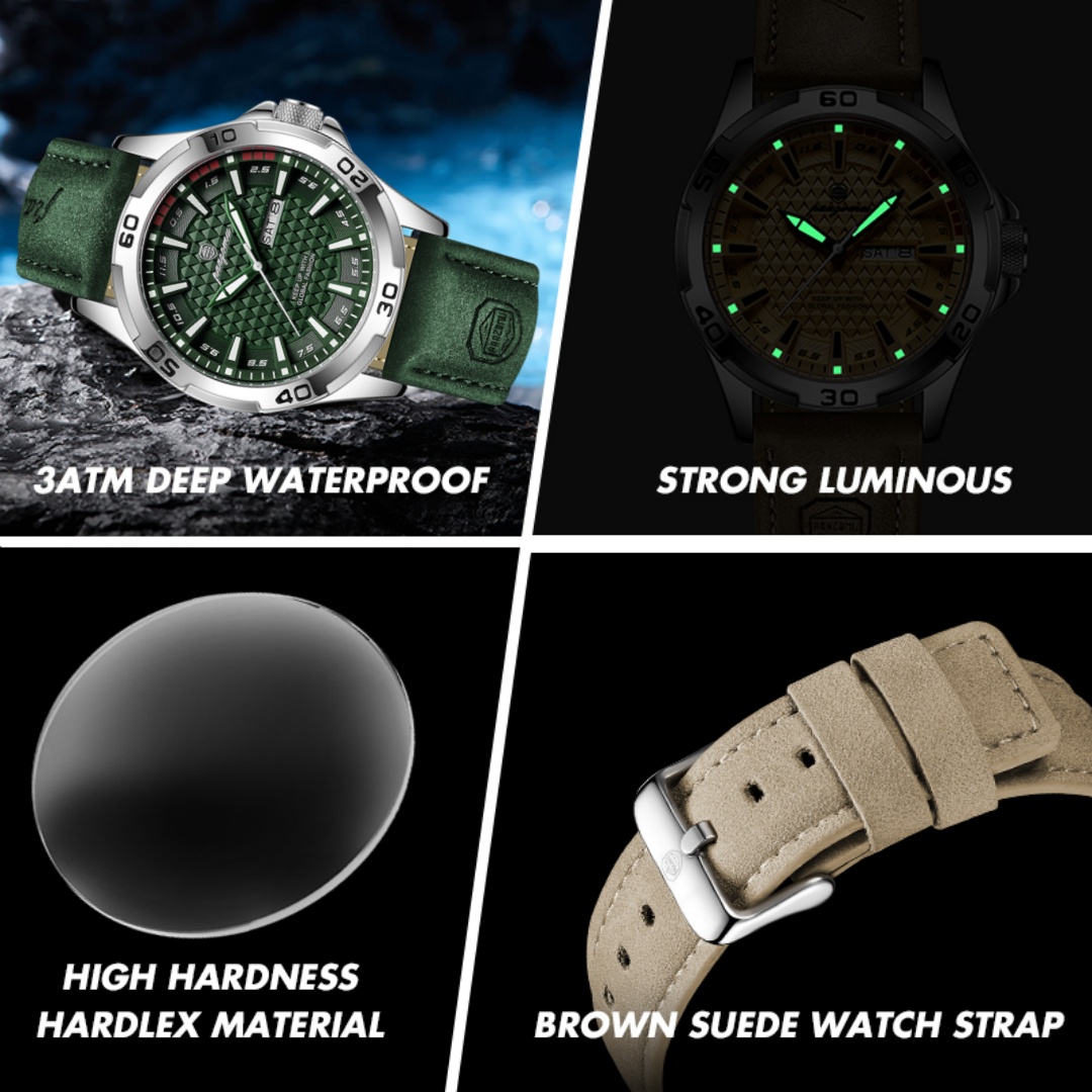 PAAZOMU นาฬิกาข้อมือผู้ชายแบรน - Luxury Watch Collection Box บทวิจารณ์และราคา
