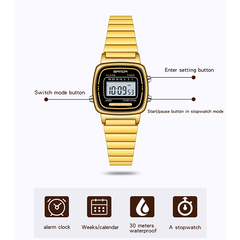 SANDA ผู้หญิง Golden CLASSIC ค - Luxury Watch Zone บทวิจารณ์และราคา