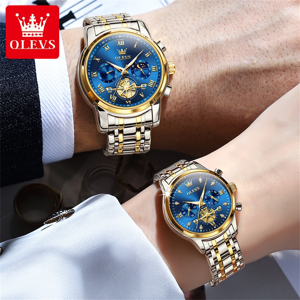 OLEVS ควอตซ์คู่นาฬิกาแบรนด์หรู - Luxury Watch Zone บทวิจารณ์และราคา