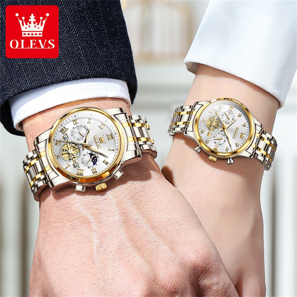 OLEVS ควอตซ์คู่นาฬิกาแบรนด์หรู - Luxury Watch Zone บทวิจารณ์และราคา
