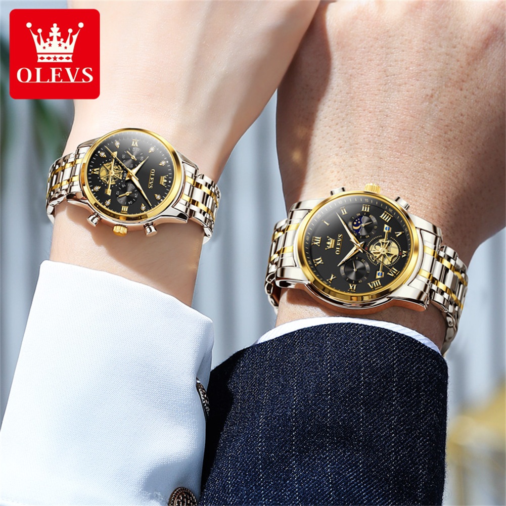 OLEVS ควอตซ์คู่นาฬิกาแบรนด์หรู - Luxury Watch Zone บทวิจารณ์และราคา