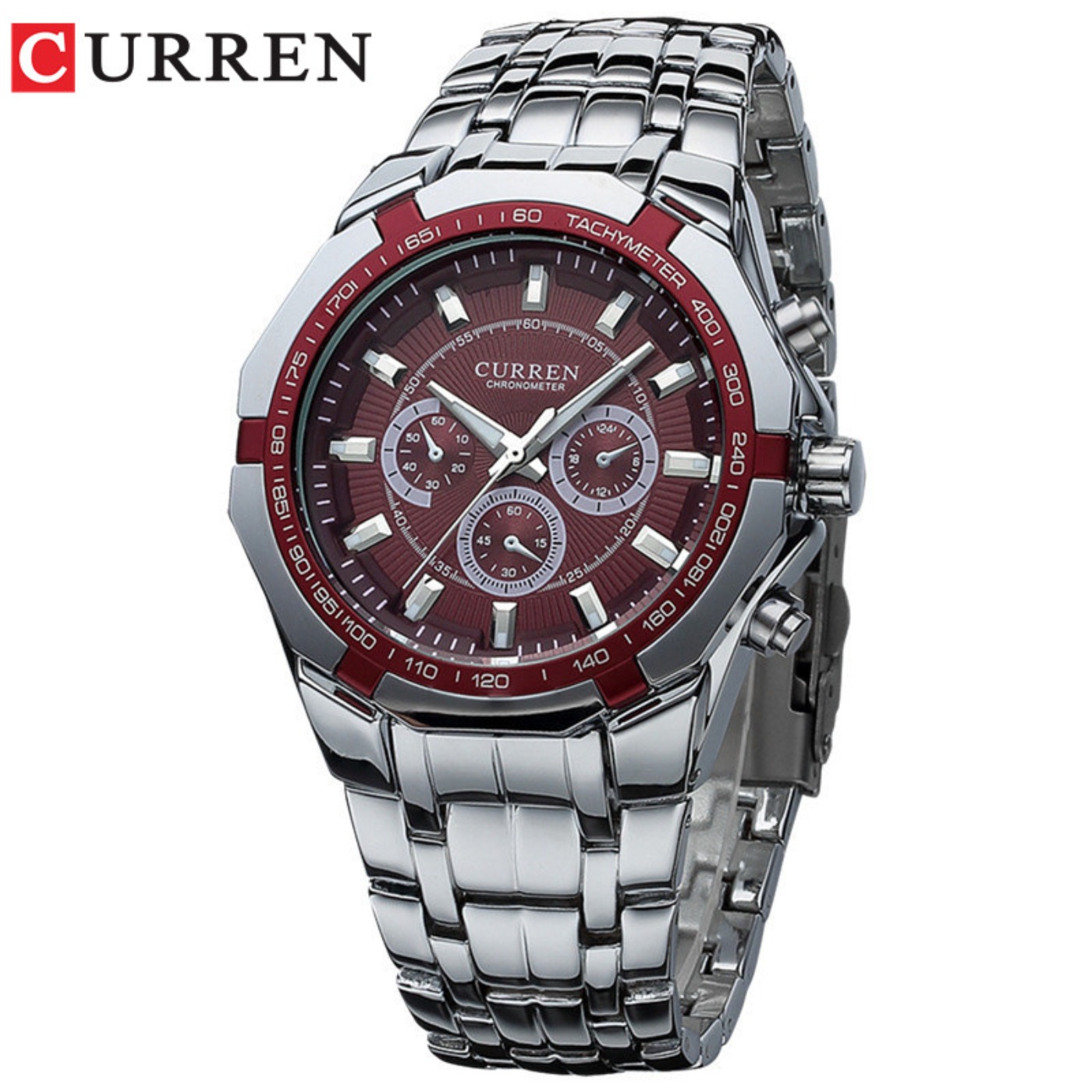 CURREN ผู้ชายแบรนด์หรูทหารกีฬา - Luxury Watch Logo บทวิจารณ์และราคา