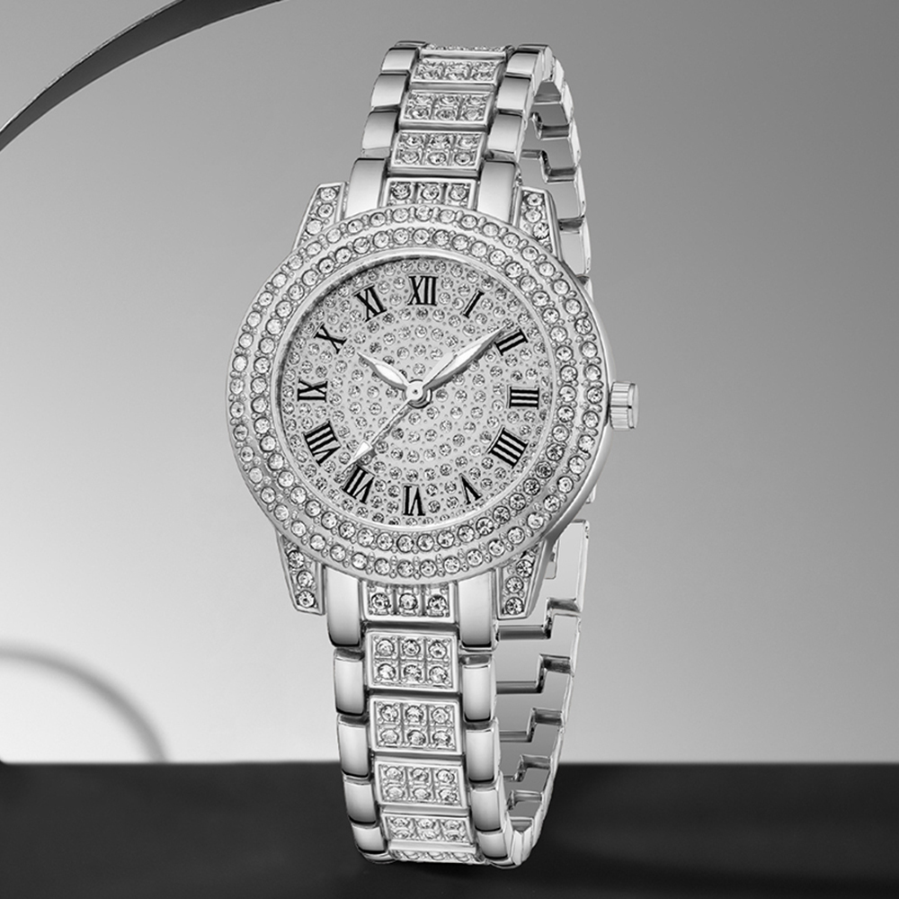 ชุดนาฬิกาข้อมือผู้หญิงสายโลหะผ - Luxury Watch Gift For Her บทวิจารณ์และราคา