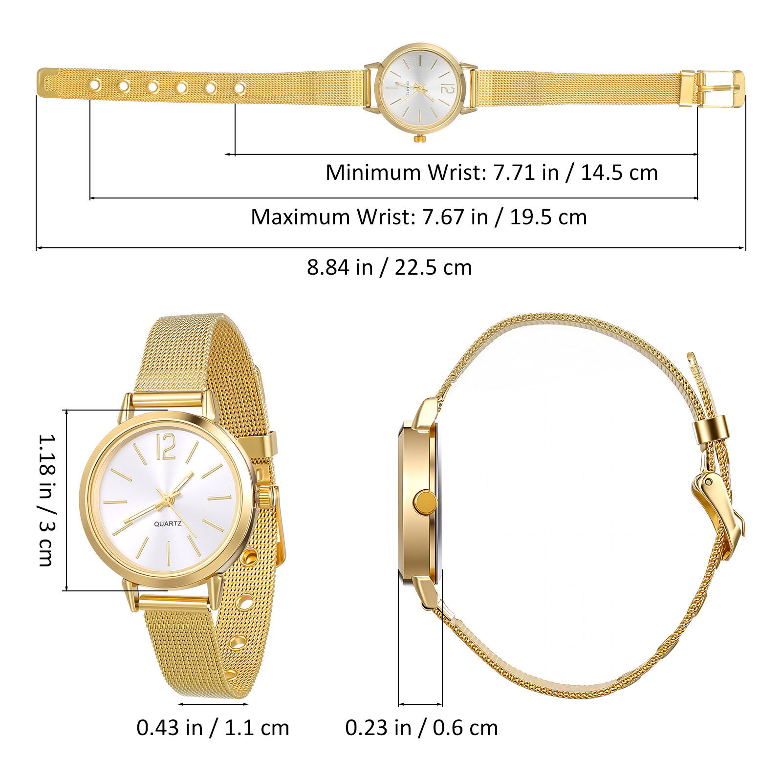 นาฬิกาควอตซ์แฟชั่นคลาสสิกสำหรั - Luxury Watch Gift For Her บทวิจารณ์และราคา