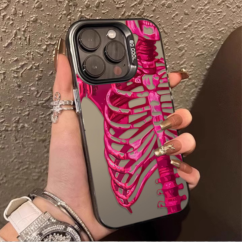 เคสโทรศัพท์ลายหัวกะโหลกสีชมพูเ - Luxury Watch Case บทวิจารณ์และราคา