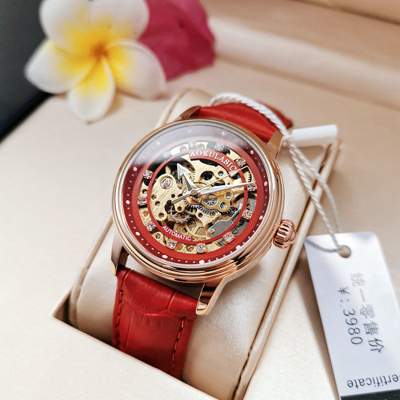นาฬิกาจักรกลอัตโนมัติระดับไฮเอ - Luxury Watch Gift For Her บทวิจารณ์และราคา