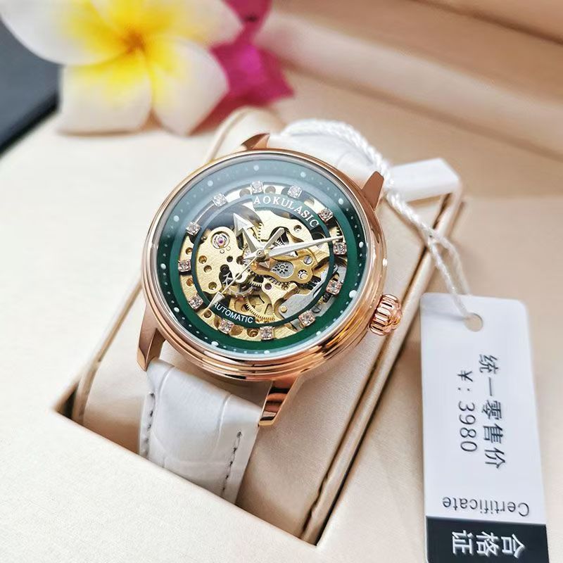 นาฬิกาจักรกลอัตโนมัติระดับไฮเอ - Luxury Watch Gift For Her บทวิจารณ์และราคา