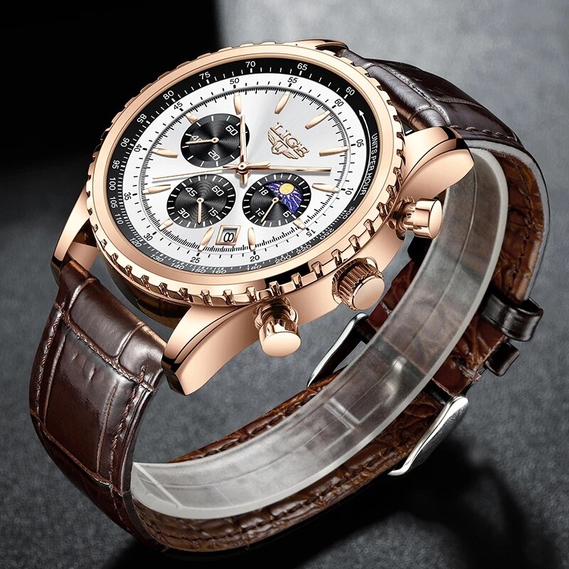 นาฬิกาผู้ชายใหม่แบรนด์หรู Lige - Luxury Watch Collection Box บทวิจารณ์และราคา