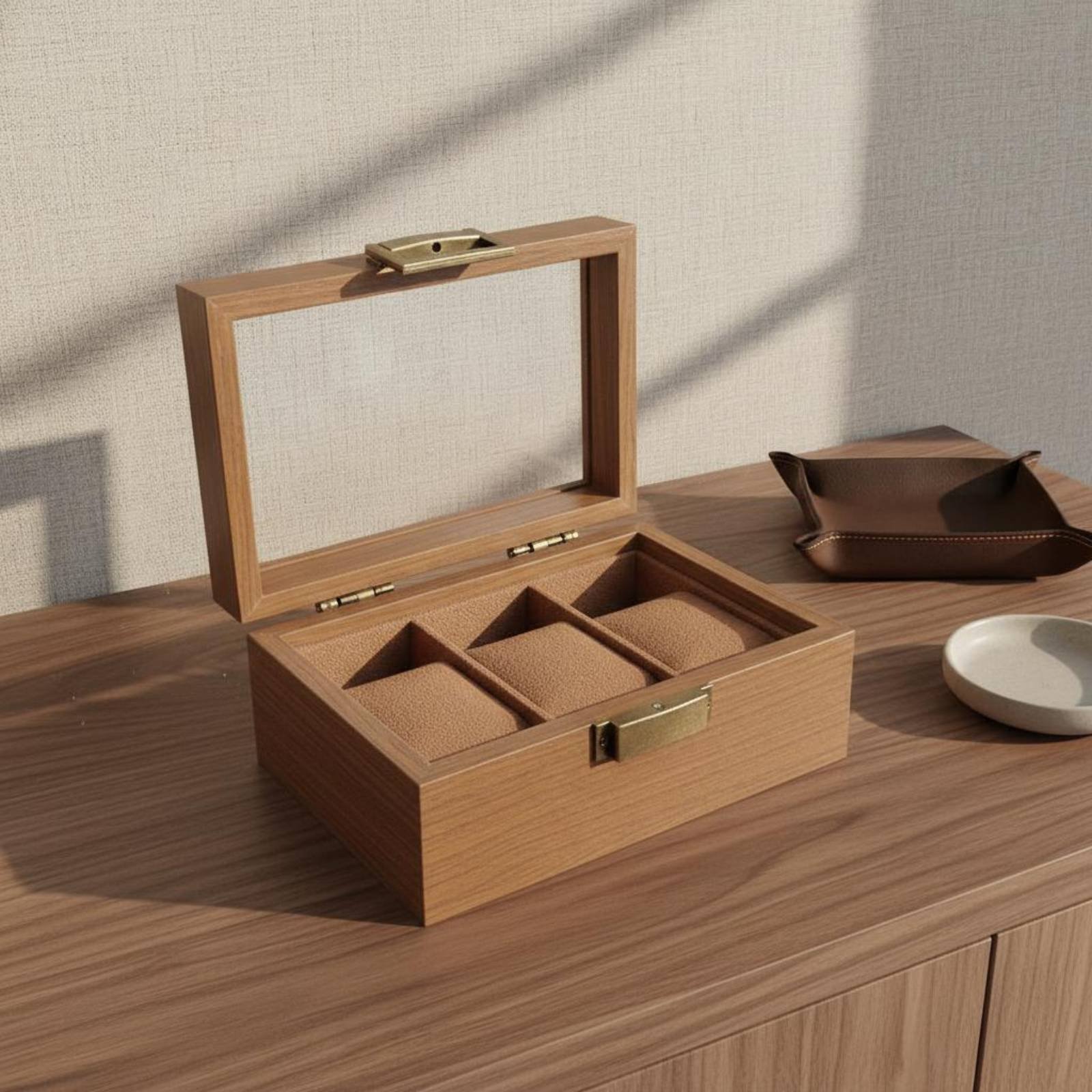 กล่องโชว์นาฬิกาไม้ ดีไซน์หรูหร - Luxury Watch Collection Box บทวิจารณ์และราคา