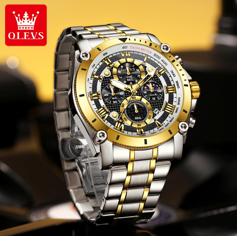 OLEVS 3689 ควอตซ์นาฬิกาผู้ชาย  - Luxury Watch Zone บทวิจารณ์และราคา