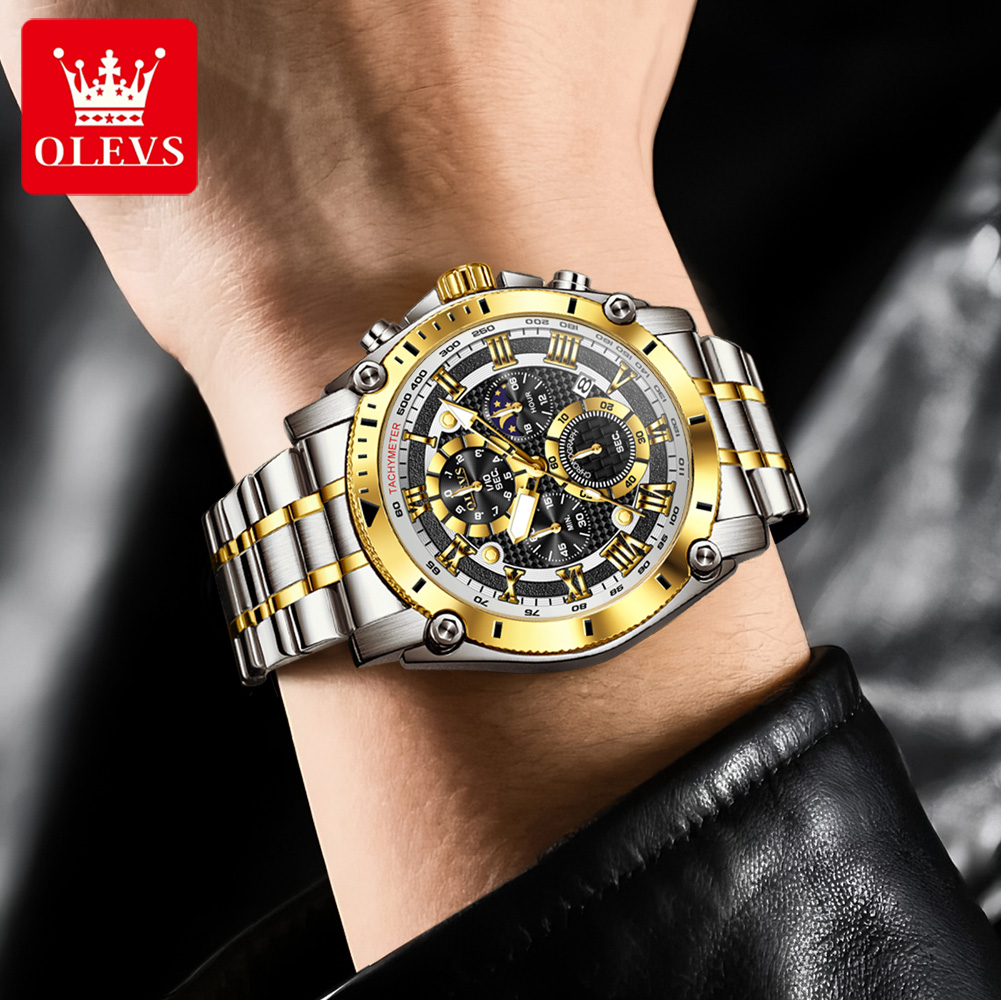 OLEVS 3689 ควอตซ์นาฬิกาผู้ชาย  - Luxury Watch Zone บทวิจารณ์และราคา
