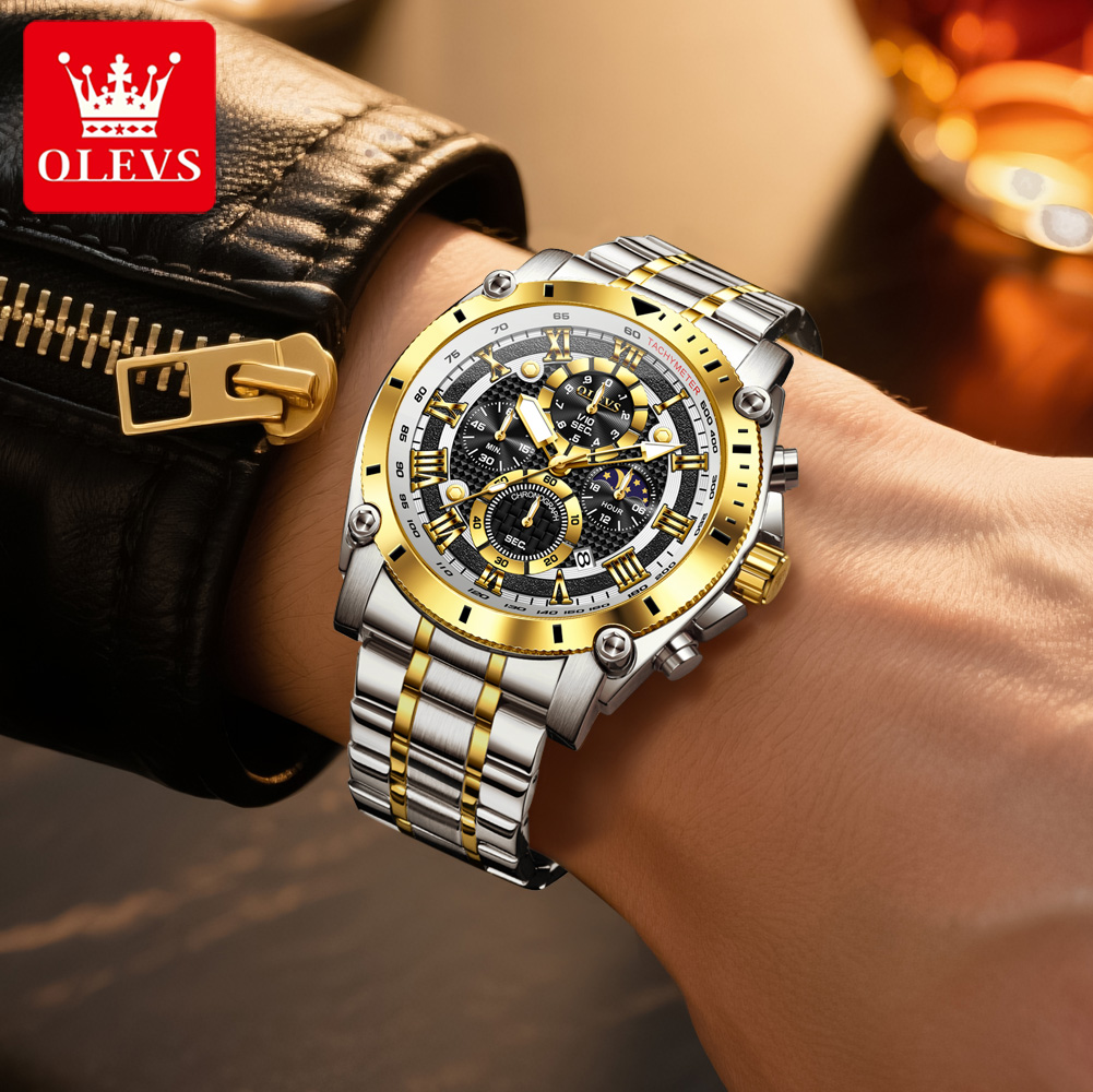 OLEVS 3689 ควอตซ์นาฬิกาผู้ชาย  - Luxury Watch Zone บทวิจารณ์และราคา