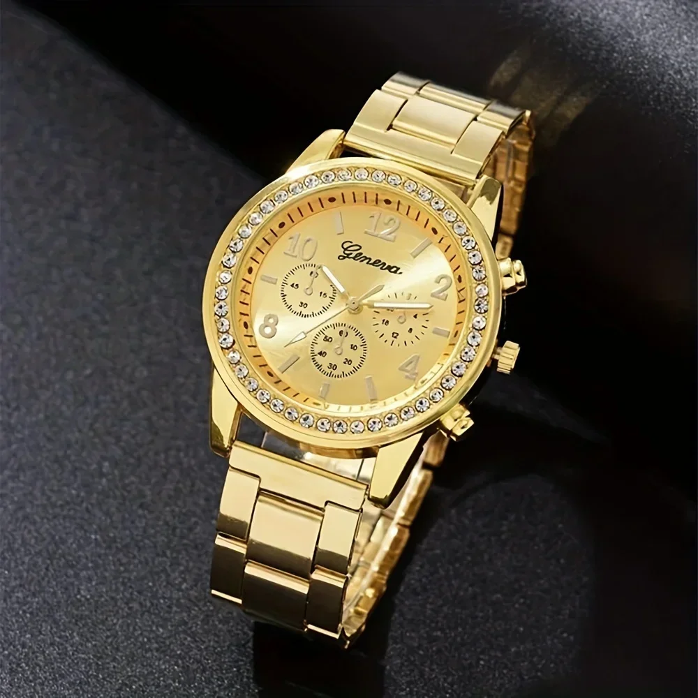 นาฬิกาควอตซ์หรูหราประดับเพชรเท - Luxury Watch Gift For Her บทวิจารณ์และราคา