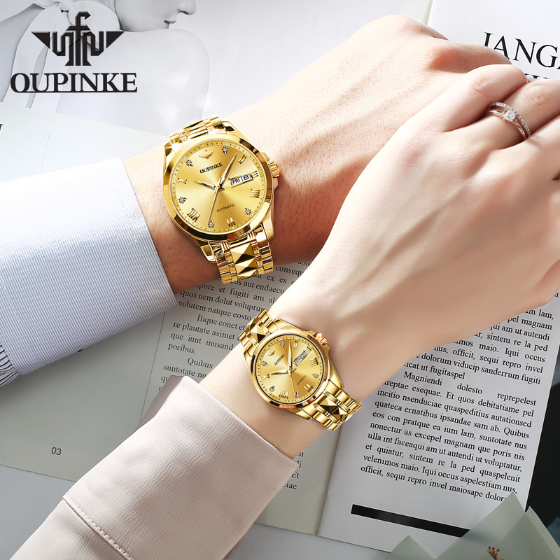 นาฬิกาคู่ OUPINKE 3171 แบรนด์ห - Luxury Watch Gift For Her บทวิจารณ์และราคา