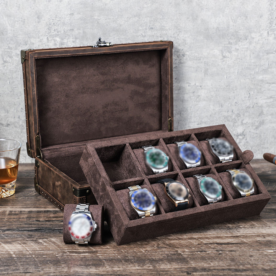 กล่องใส่เครื่องประดับหนังแท้ C - Luxury Watch Case บทวิจารณ์และราคา