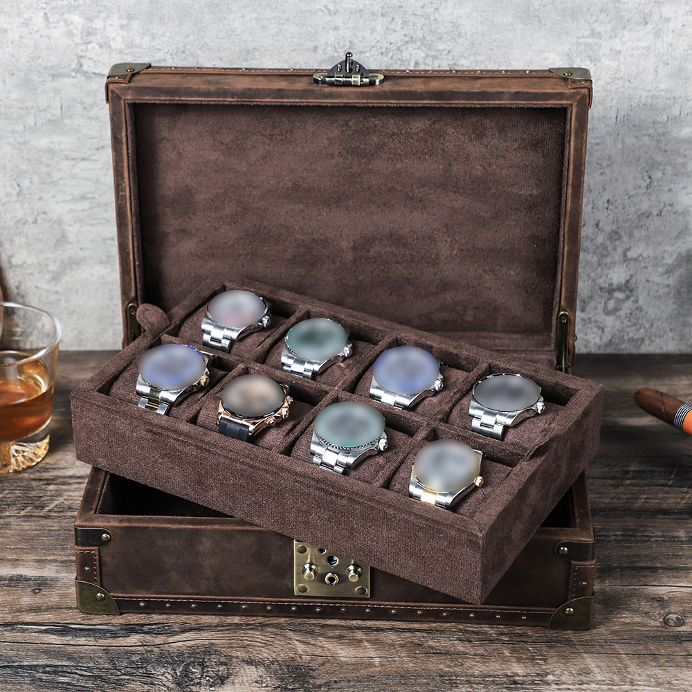กล่องใส่เครื่องประดับหนังแท้ C - Luxury Watch Case บทวิจารณ์และราคา