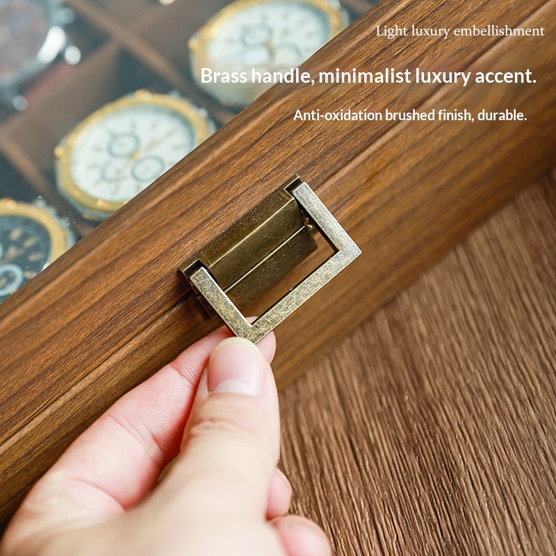 กล่องเก็บนาฬิกาลายไม้แบล็ควอลน - Luxury Watch Collection Box บทวิจารณ์และราคา