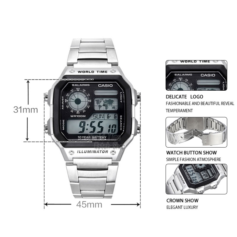 Casio นาฬิการะเบิดนาฬิกาผู้ชาย - Luxury Watch Casio บทวิจารณ์และราคา