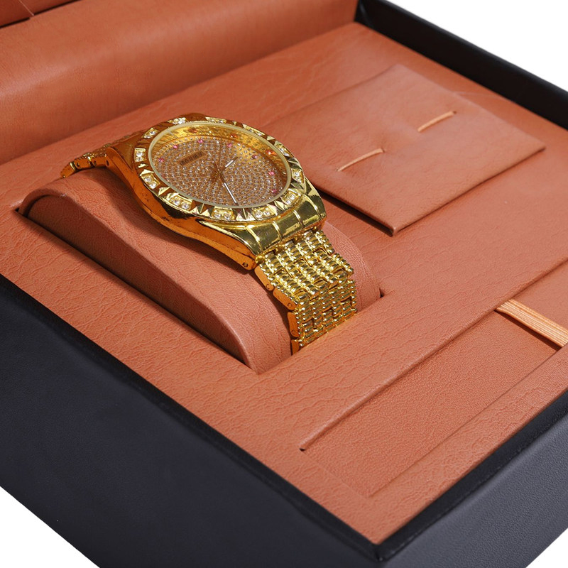 กล่องใส่เครื่องประดับและกระดุม - Luxury Watch Collection Box บทวิจารณ์และราคา