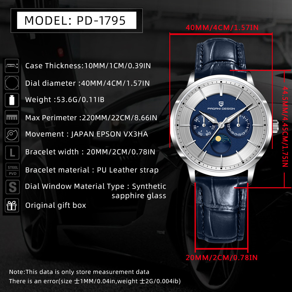 นาฬิกาข้อมือ Paganidesign รุ่น - Luxury Watch Tier บทวิจารณ์และราคา