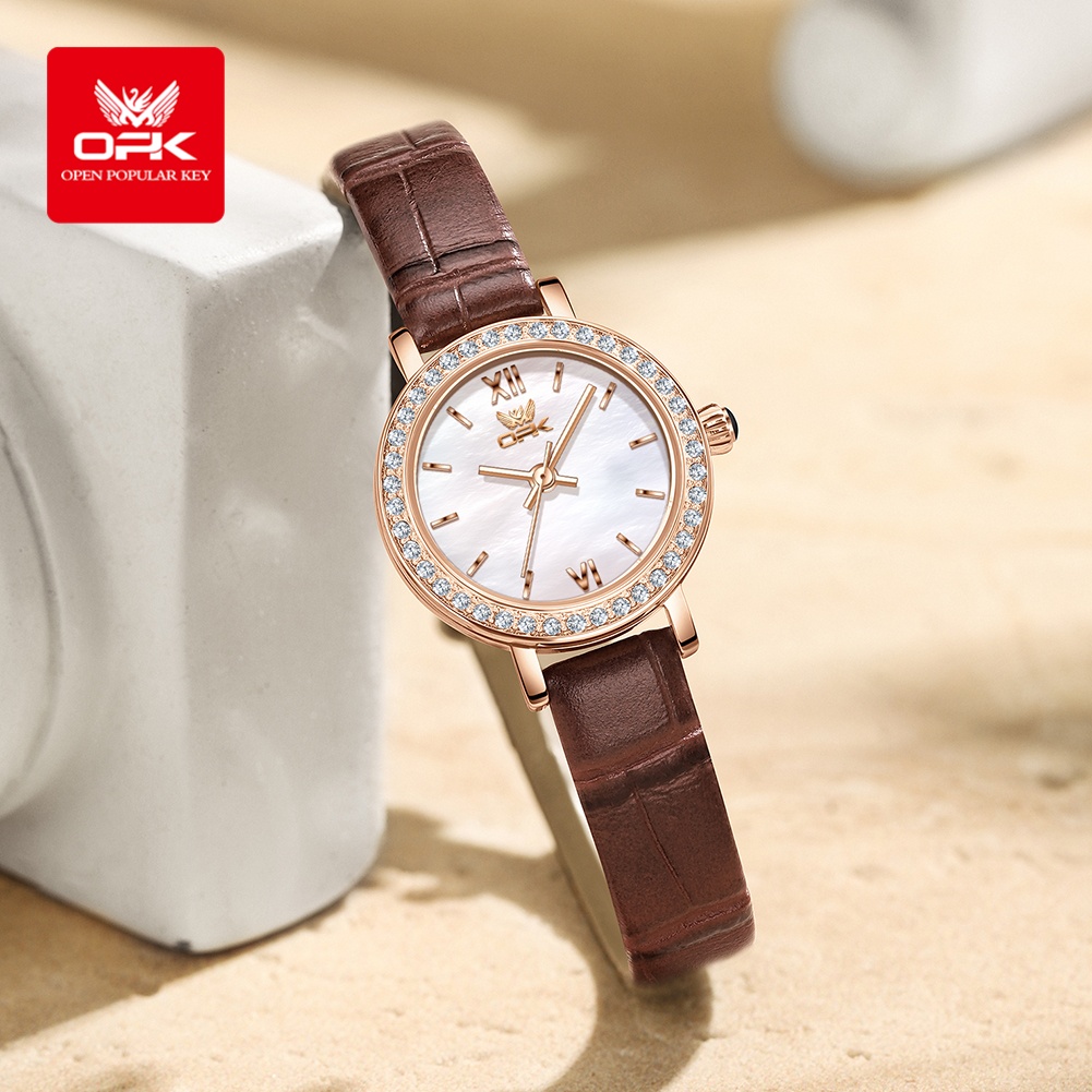 OPK 6063 นาฬิกาหรูหราสำหรับผู้ - Luxury Watch With Leather Strap บทวิจารณ์และราคา