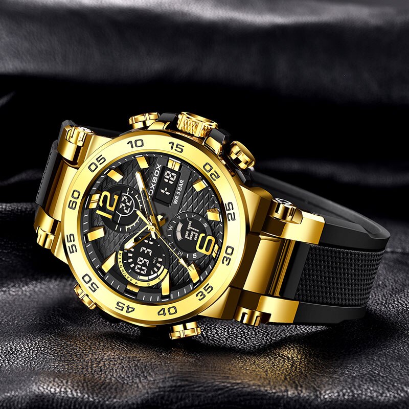 Foxbox นาฬิกาธุรกิจผู้ชายแฟชั่ - Luxury Watch Collection Box บทวิจารณ์และราคา
