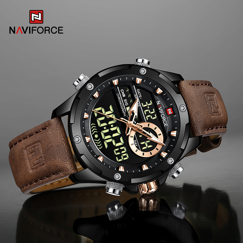 ใหม่ NAVIFORCE นาฬิกาผู้ชายควอ - Luxury Watch Zone บทวิจารณ์และราคา