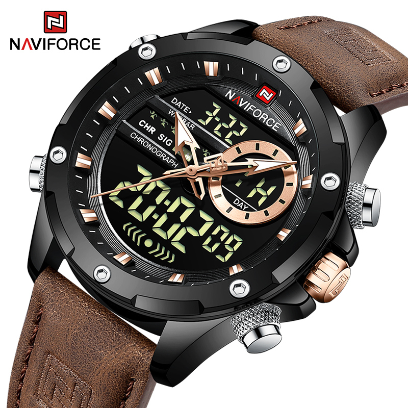 ใหม่ NAVIFORCE นาฬิกาผู้ชายควอ - Luxury Watch Zone บทวิจารณ์และราคา